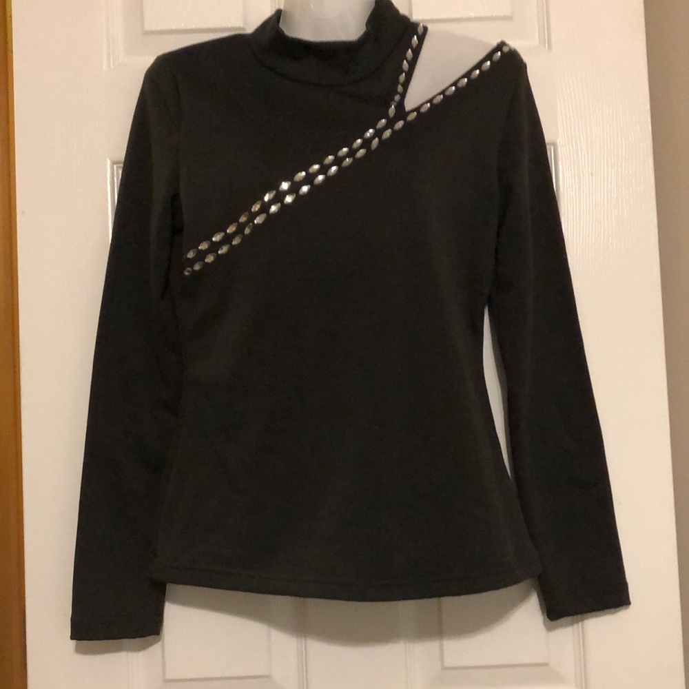 CBR Rhinestones Fitted Blouse